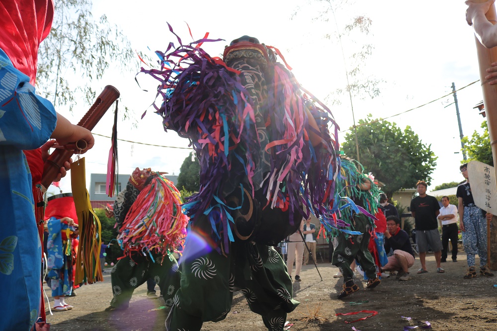 諏訪神社の獅子舞のサムネイル画像