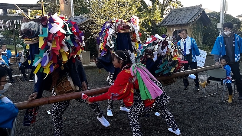 多和目天神社の獅子舞のサムネイル画像